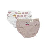 شورت عروسکی نخی کبریتی با طرح آلبالو و قلب