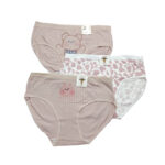 شورت نخ پنبه ای عروسکی خرسی بنفش