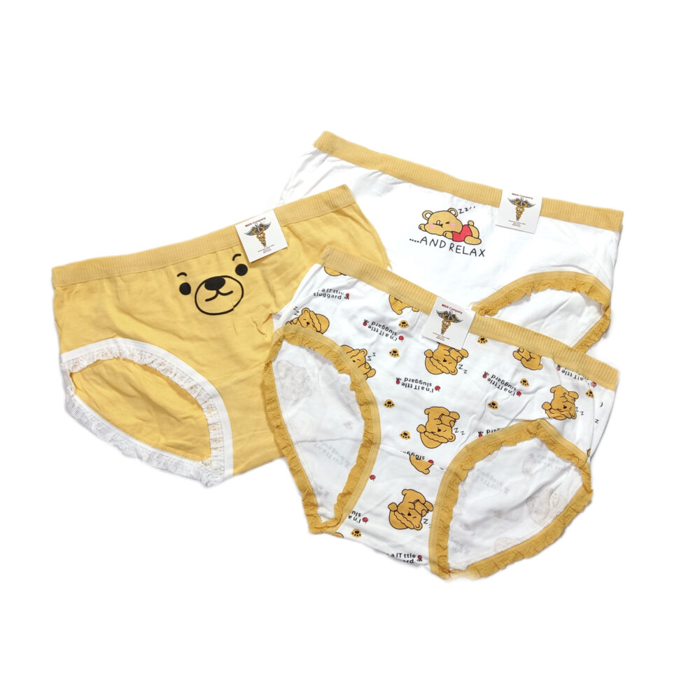 شورت عروسکی خرسی زرد