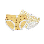 شورت نخی عروسکی خرسی زرد