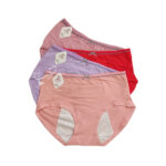 شورت قاعدگی جیب دار رنگهای گلبهی آجری آبی صورتی