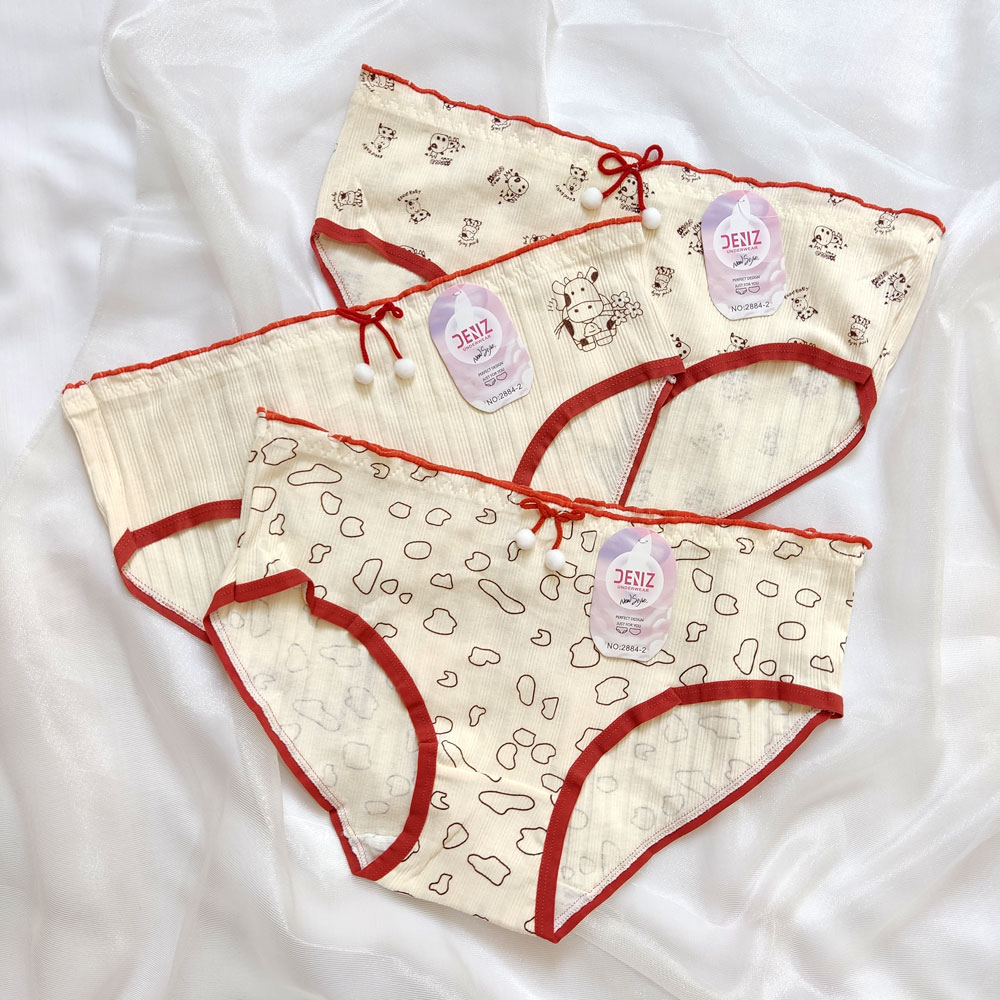 شورت عروسکی کبریتی طرح گاو برند دنیز طرح بندی متنوع