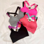 نیم تنه اسپرت بند رنگی برند لیسا رنگهای صورتی طوسی گلبهی مشکی