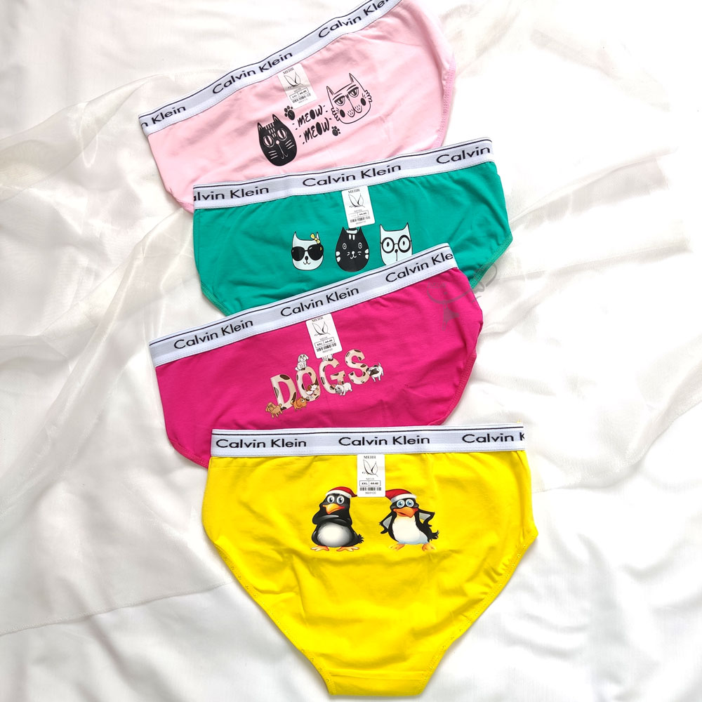 calvin-klein-animation-back02 شورت کلوین کلین پشت چاپ دار عروسکی نخ پنبه ای در 4 طرح