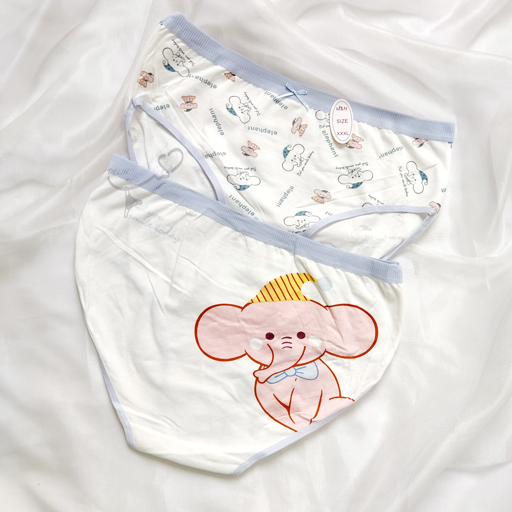 elephant-panties01 شورت عروسکی نخ پنبه ای فیلی در دو طرح