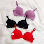 سوتین اسفنجی بدون فنر pink رنگهای بنفش مشکی قرمز