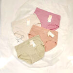 شورت نخی فاق بلند خال خالی دنیز